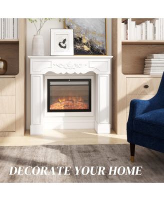 Baroque Fireplace Mantel, Fireplace Surround with Leg,