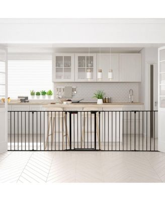 115 Inch Length 5 Panel Adjustable Wide Fireplace Fence