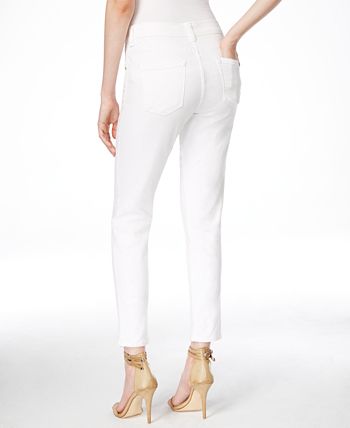Karen Kane Zuma Cropped White Wash Jeans - Macy's