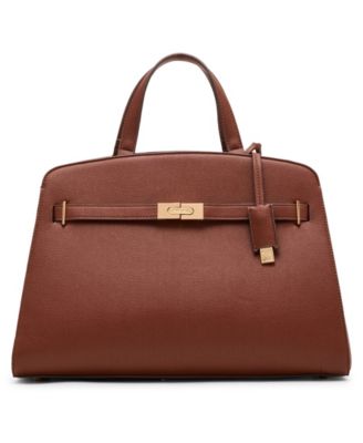 Anne Klein - Large Belted Satchel with Convertible Strap