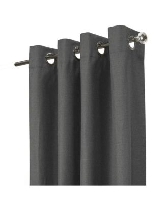 Edison Grommet Premium Quality Blackout Curtains Panel for Bedroom 52" x 63" Charcoal