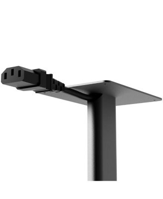 SPH Universal Height Adjustable Bookshelf Speaker Stands - Pair (Black)