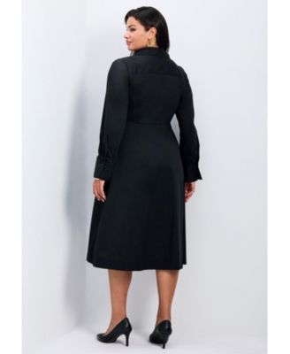 Women's Bethany Poplin Tie Front Shirtdress