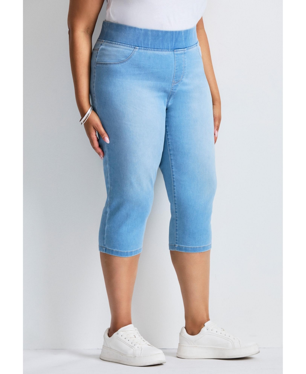 Avenue Women's Butter Denim Pull On Crop Jean