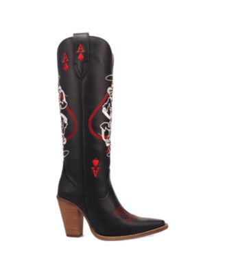 Women's Ace Of Spades Leather Boot