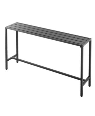 Outdoor Bar Table with Waterproof Surface for Patio Dining