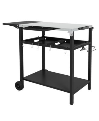 All-in-One Outdoor Bar Cart and Grill Station for Patio