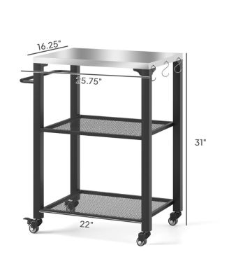 Foldable Camping Cart for Outdoor Cooking and Equipment