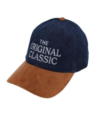 Men's The Original Classic 5 Panel Corduroy Baseball Hat with Faux Suede Brim