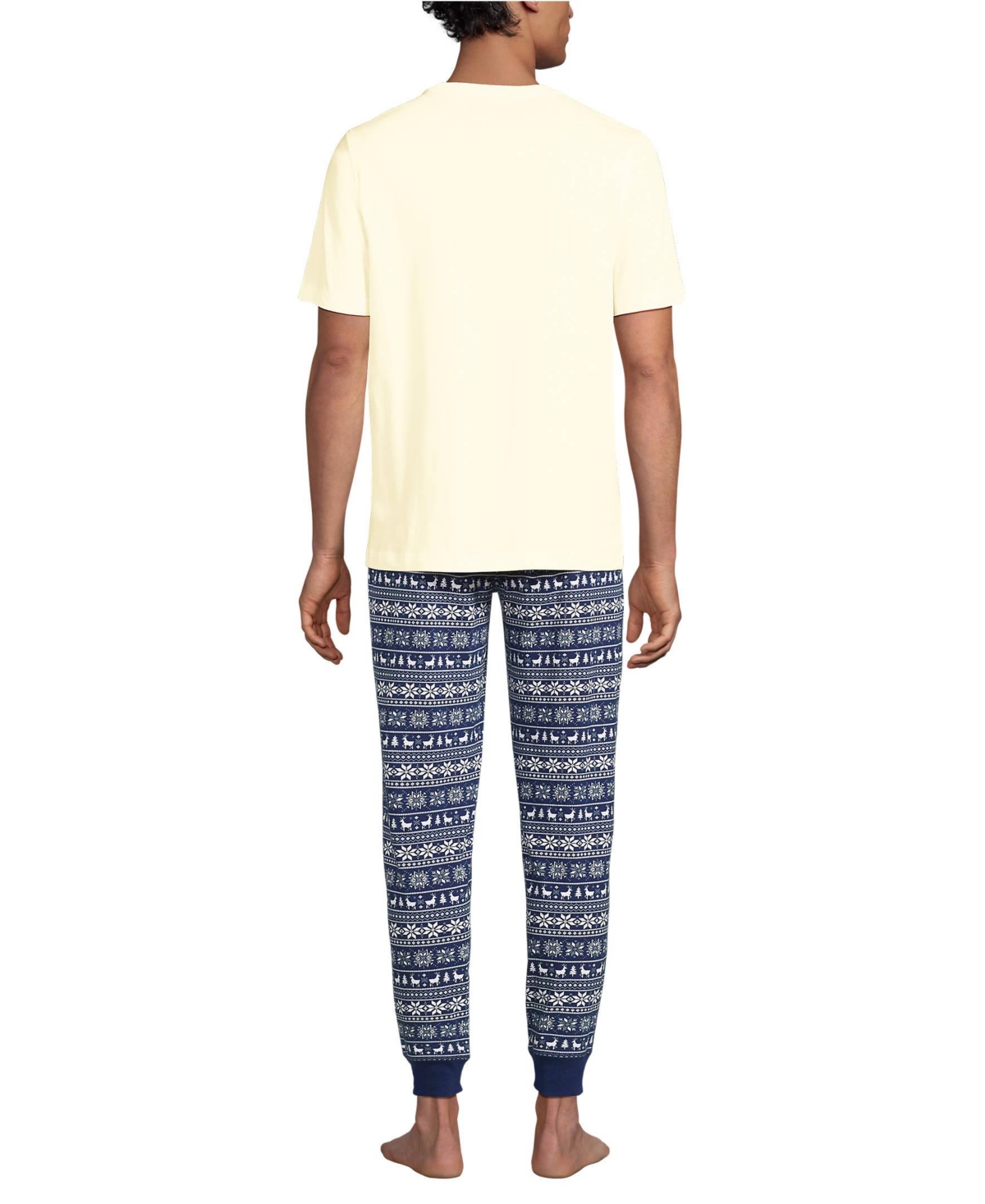 Lands' End Men's Knit Jersey Pajama Sleep Set