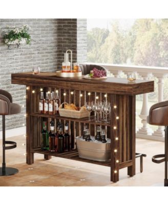 Kitchen Island with 2-Tier Storage, 63-Inch Modern Kitchen Cart with Footrest,Modern Table