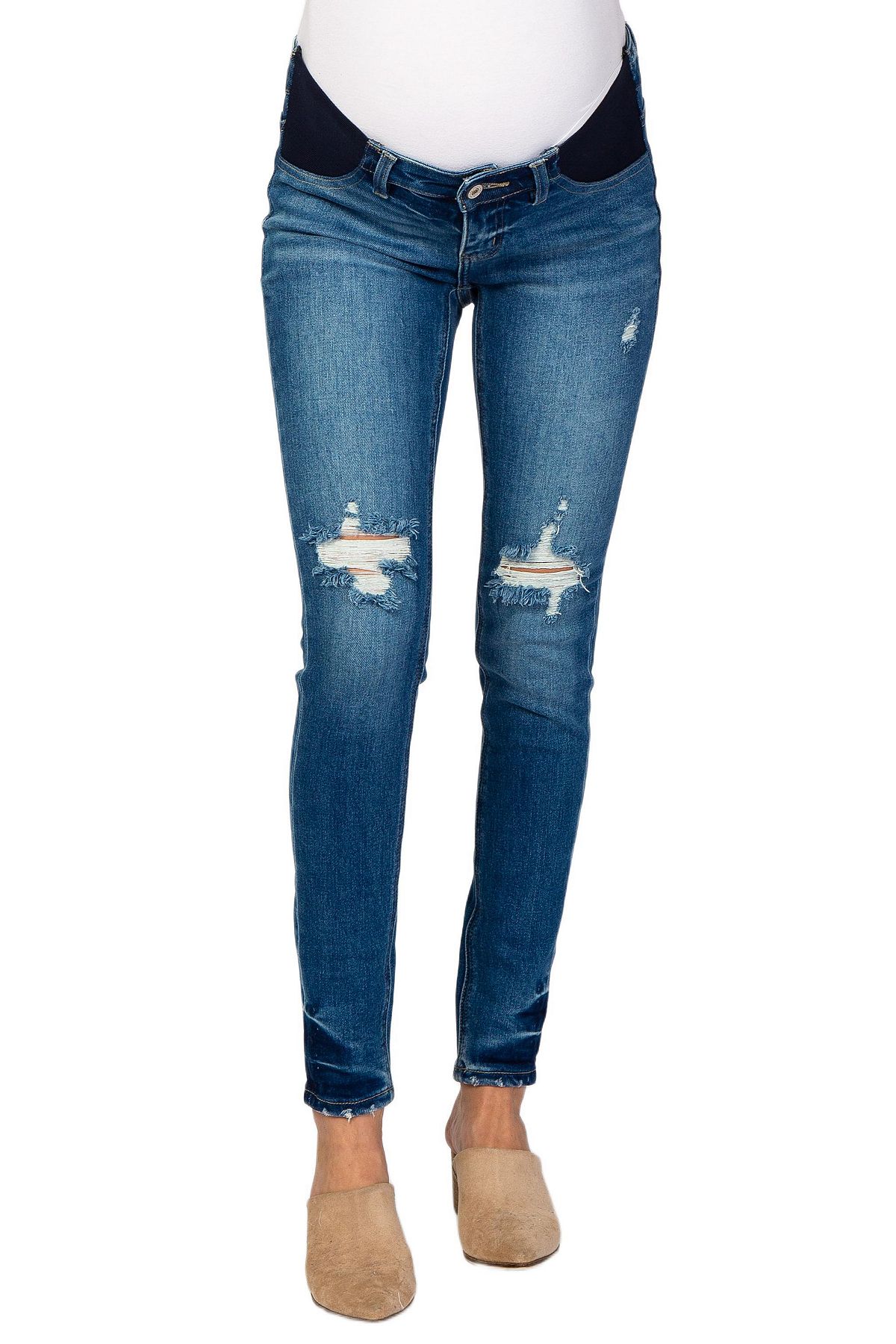 Pinkblush Women's Distressed Side Insert Jeans view 4 — MAYCSS fashion products