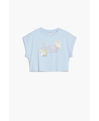 Girls Girls's Cropped T-shirt with shiny logo rabbits