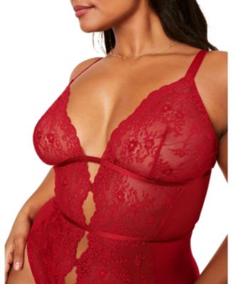 Women's Rosie Crotchless Bodysuit Lingerie