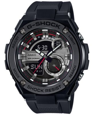 G-Shock - Men's Analog-Digital Black Strap Watch 59x52mm GST210B-1A