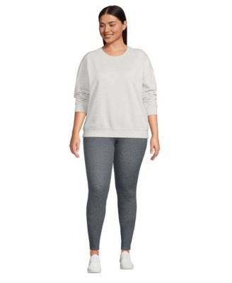 Women's Plus Size High Rise Serious Sweats Fleece Lined Pocket Leggings