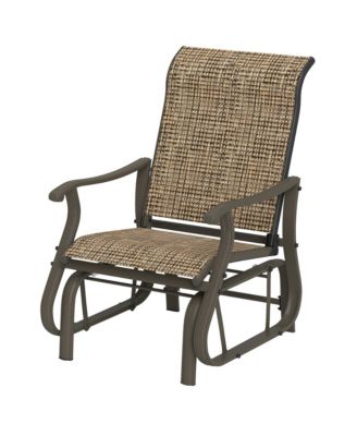 Outdoor Glider Chair, Steel Rocking Chair,