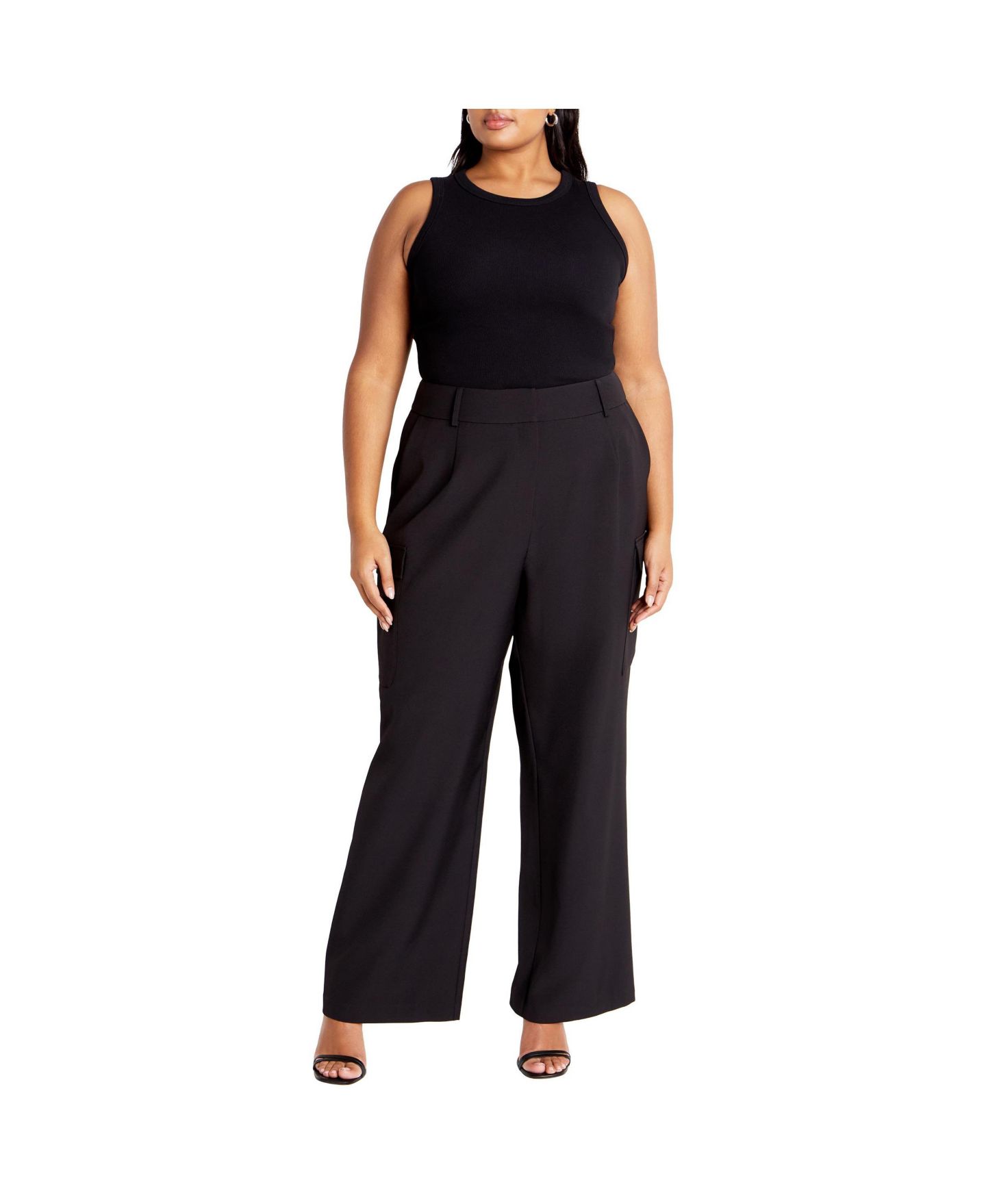 Женские брюки CITY CHIC Plus Size Karter, цвет: Чёрный — фото 4
