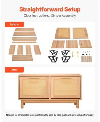 Wood Shoe Bench with Flip Drawer and Rattan-Like Detailing