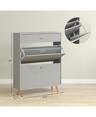Shoe Cabinet for Entryway, Hallway, or Bedroom Storage