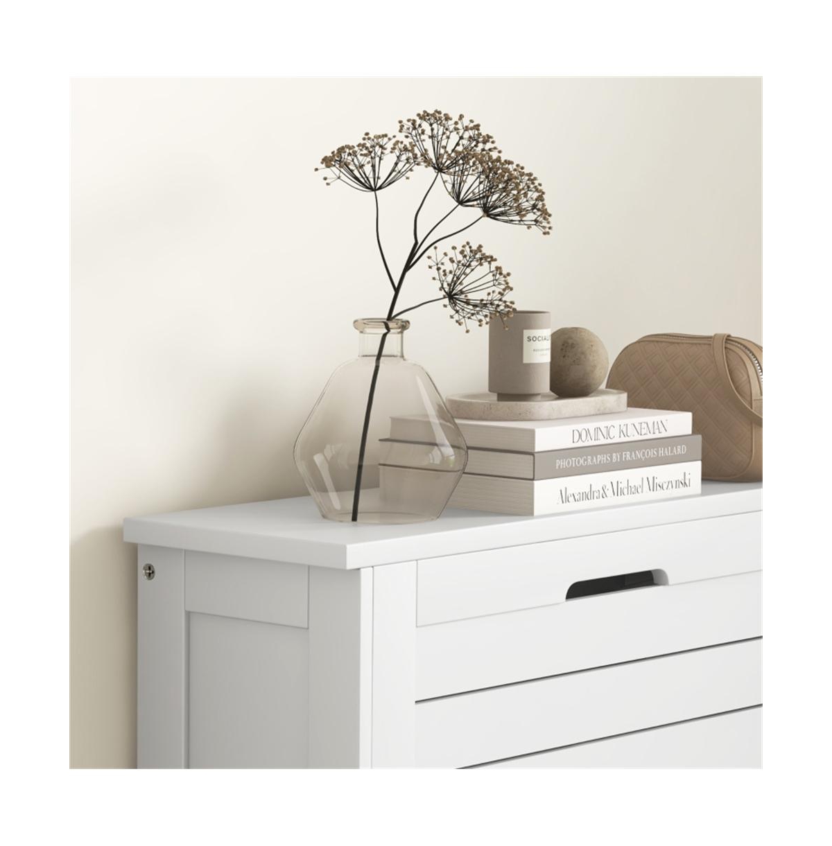 Compact Shoe Storage Cabinet with Closed Doors for Home Use