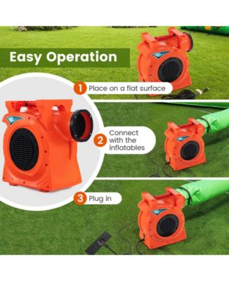 1500W 2 HP Commercial Air Blower for Giant Outdoor Inflatable Bounce House
