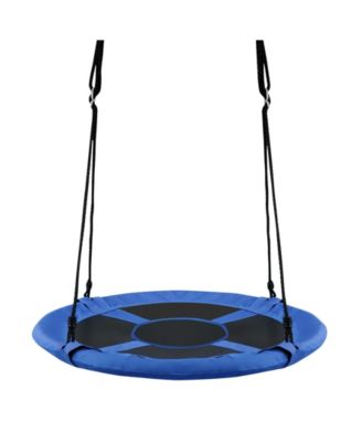 2-in-1 40 Inch Kids Hanging Chair Detachable Swing Tent Set-Blue