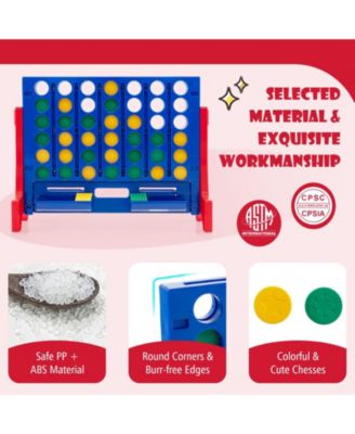 Jumbo 4-to-Score Connect Game Set with Carrying Bag and 42 Coins