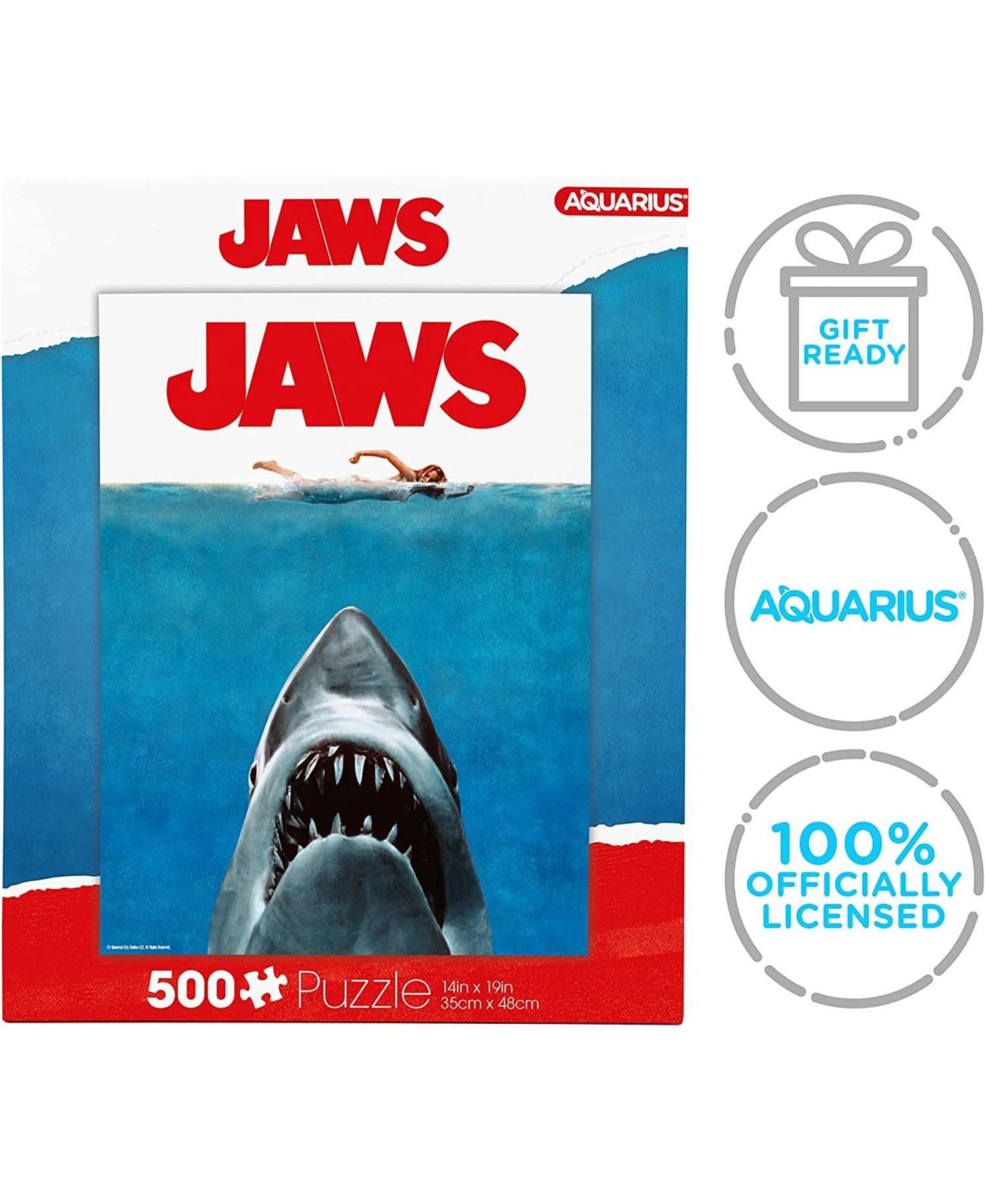Детский пазл NMR Distribution Jaws One Sheet 500 Piece Jigsaw Puzzle, Ages 14+ — фото 3