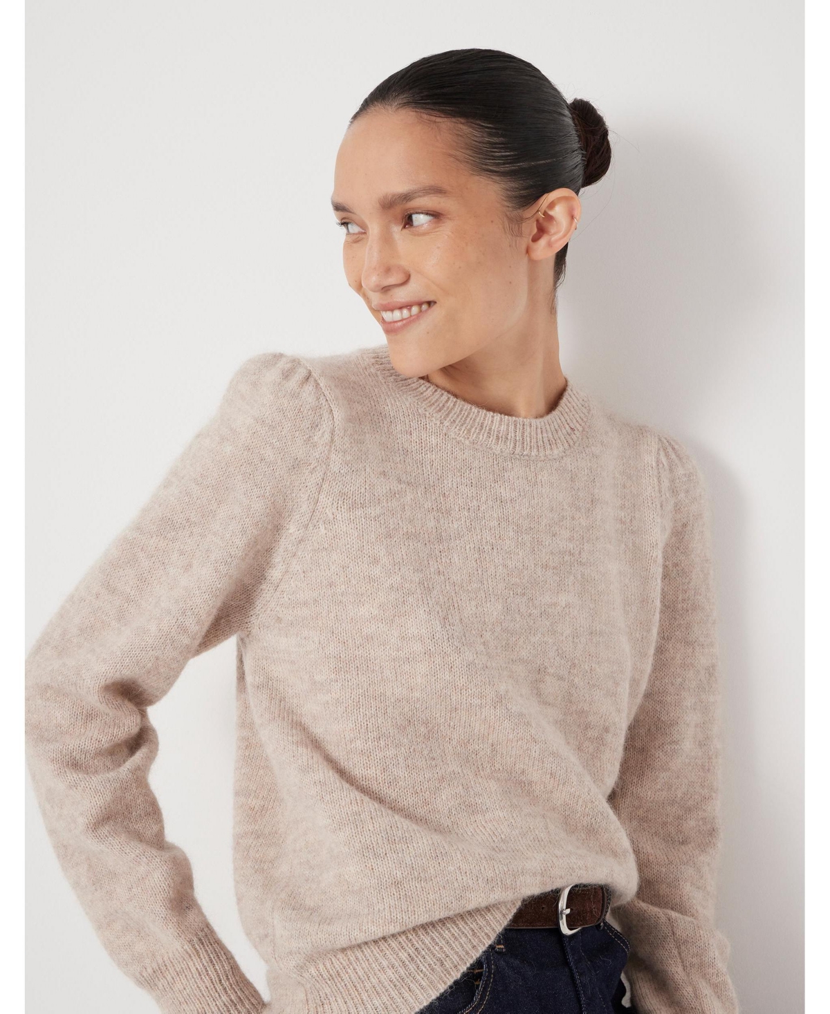 Hush Women's Emily V-Neck Puff Sleeve Top