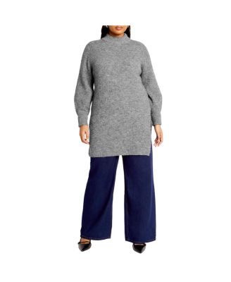 Women's Longline Split Sweater