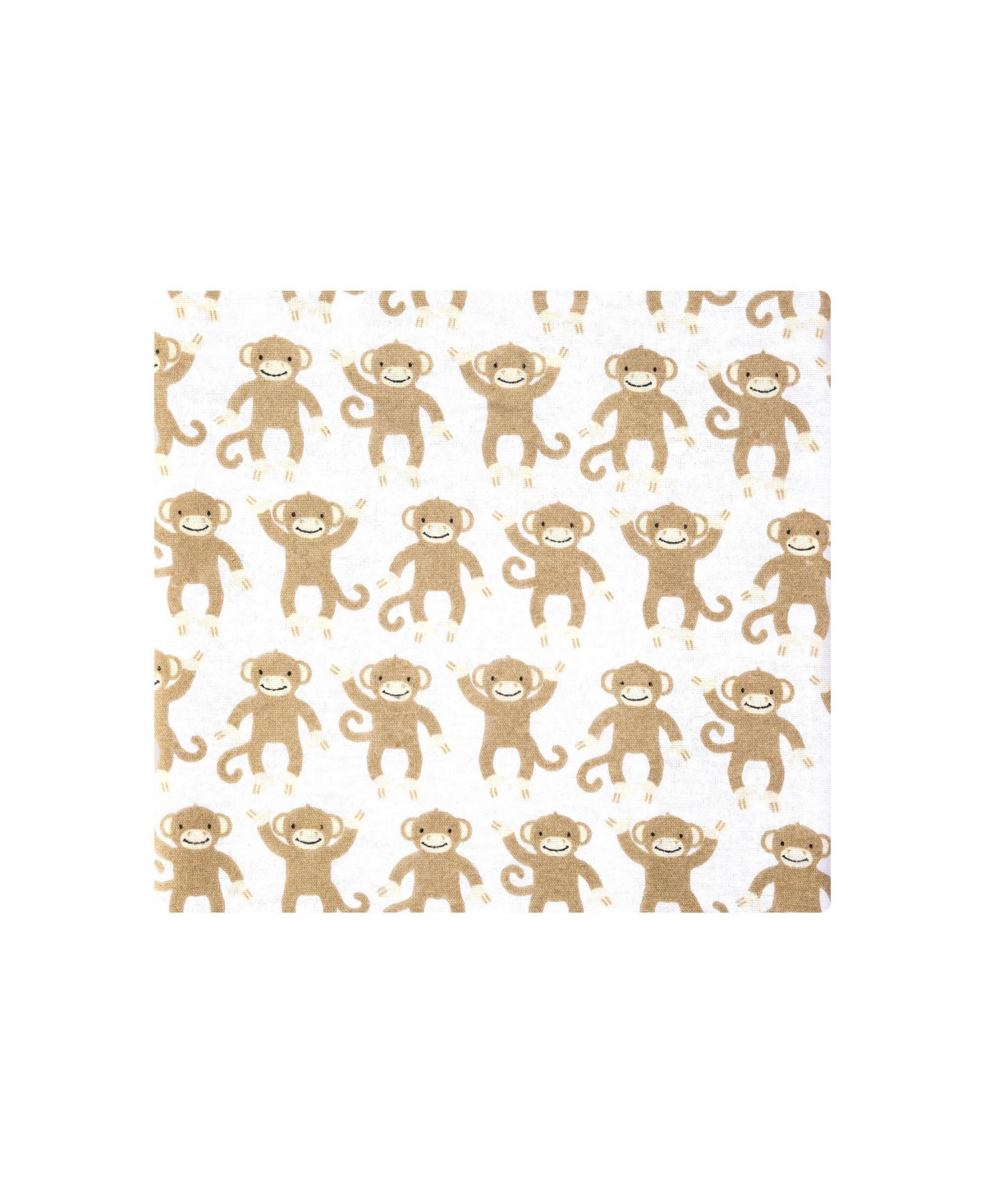 Hudson Baby Infant Boys Cotton Flannel Receiving Blankets 7-Pack Bundle, Monkey, One Size
