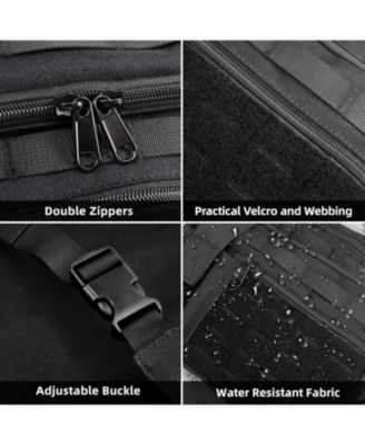 Lightweight Tactical Chest Bag, Water-Resistant Running Vest Pack with Phone Holder for Men & Women (Graphite)