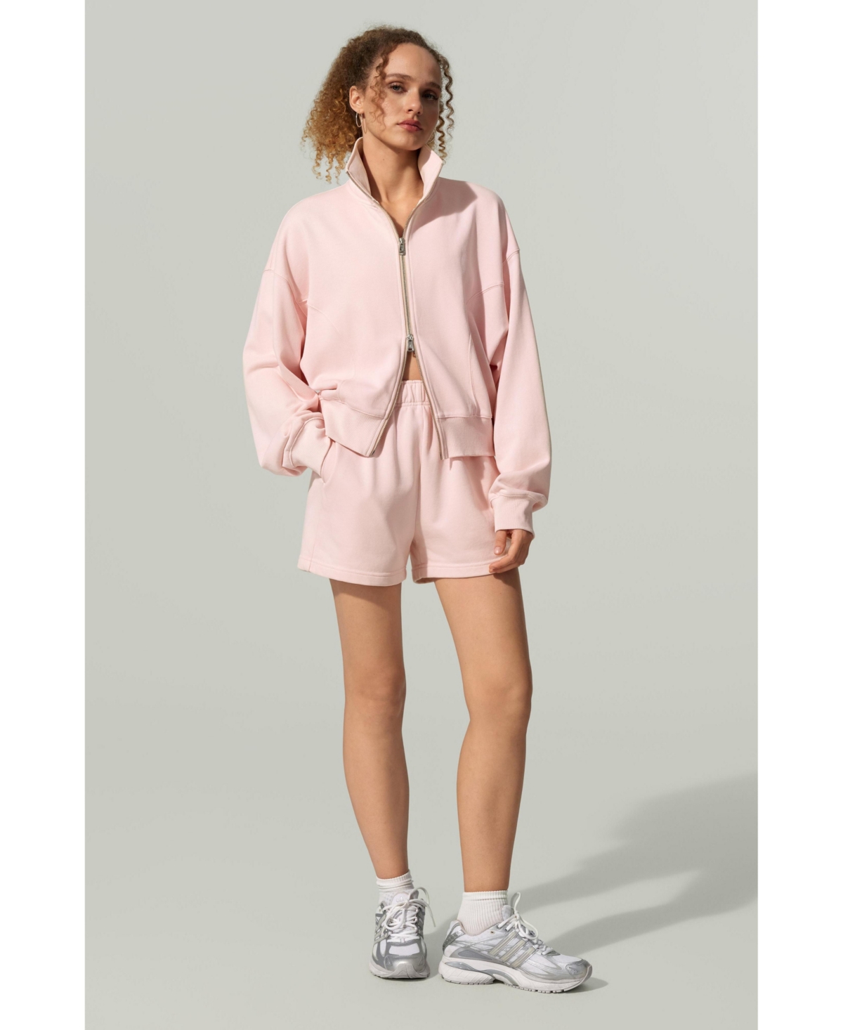 Lilysilk Silkerry Oversized Heirloom '89 Zip Stand Collar Jacket