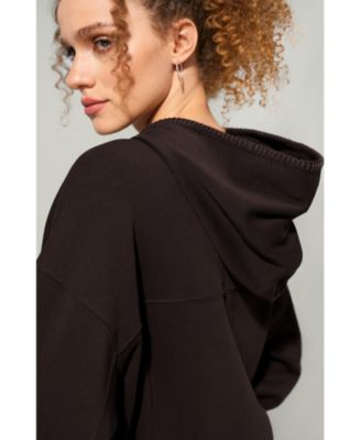 Women's Oversized Seamflow Full-Length Zip Hoodie