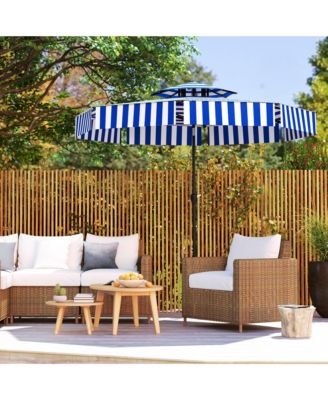 8.6FT Patio Umbrella UPF 30+ Vented Market Umbrella