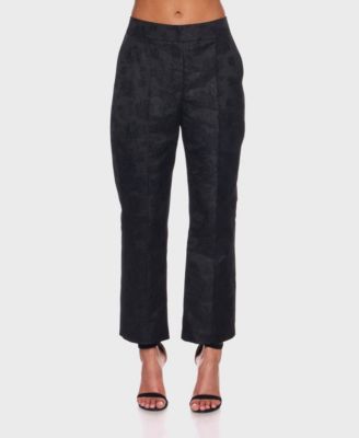 Alex & Sophia - Women's High-Rise Jacquard Pants