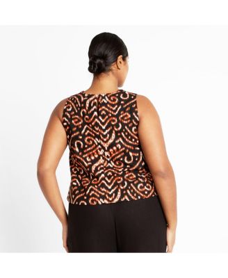 Plus Size Amara Print Top