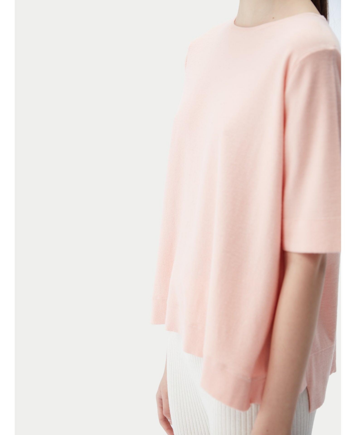 Gobi Cashmere Women's Box-Cut Cotton Silk Blend T-Shirt