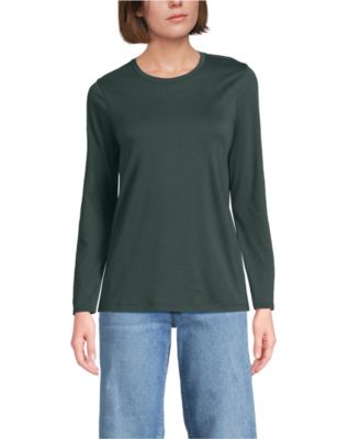 Women's Supima Cotton Long Sleeve Crewneck T-Shirt