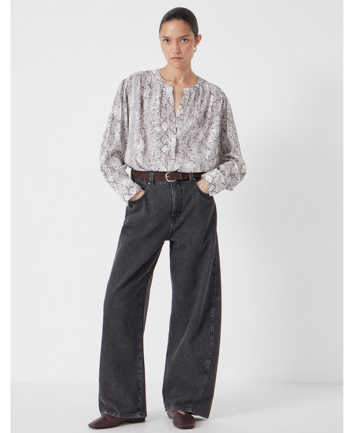 Hush Women's Fernanda Snake Printed Blouse