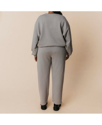 Women's Organic Cotton Teddy Cropped Pant