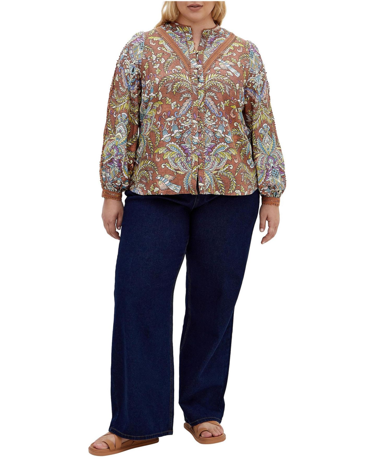 Женская рубашка CITY CHIC Plus Size Mysteria Print — фото 2