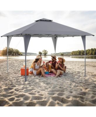 13 X 13 FT Pop up Gazebo Outdoor Canopy Tent with Portable Carrying Bag 8 Stakes