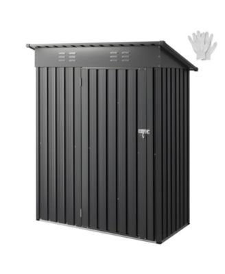 Metal Tool Storage Shed with Waterproof Roof and Air Vents