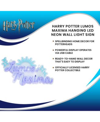 Harry Potter Lumos Maxima Hanging LED Neon Wall Light Sign
