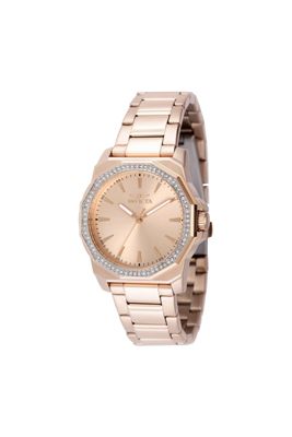 Women's 49115 Speedway Quartz 3 Hand Rose Gold Dial Watch