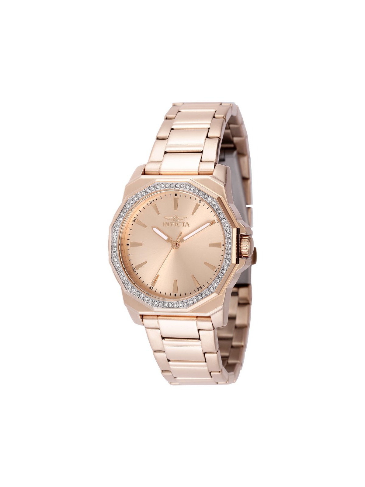 Invicta Women's 49115 Speedway Quartz 3 Hand Rose Gold Dial Watch