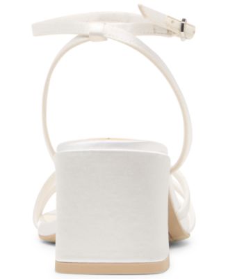 Women's Ysabel Strappy Ankle Wrap Block Heel Dress Sandals