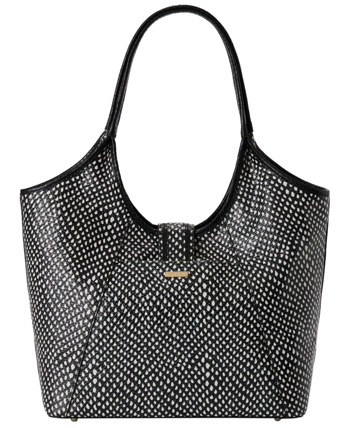 Brahmin Melora Textured Large Tote Bag In Black